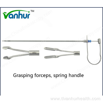 Surgical Laparoscopic Spring Handle Grasping Forceps